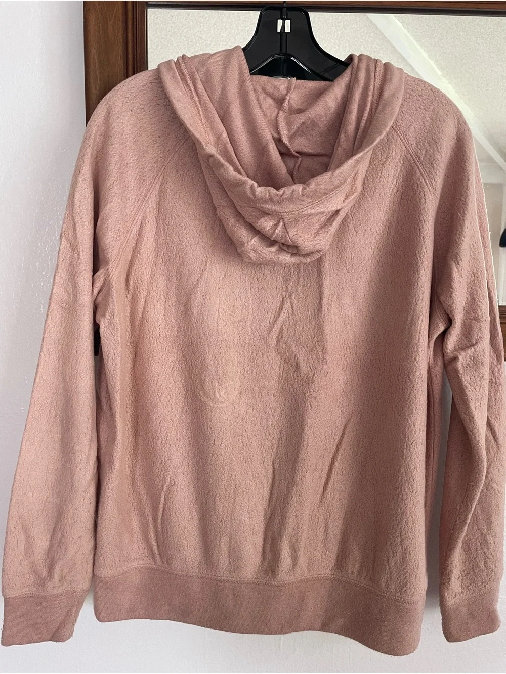 Billabong Dusty Rose Zip-Up Hooded Soft Teddy Sherpa-Like Jacket - Picture 5 of 9